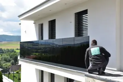Najluxusnejšie čierne vrstvené bezpečnostné sklo VSG/ESG na Orave