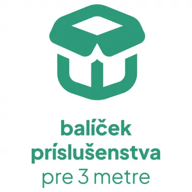 Balíček príslušenstva pre hliníkový profil dĺžky 3 metrov