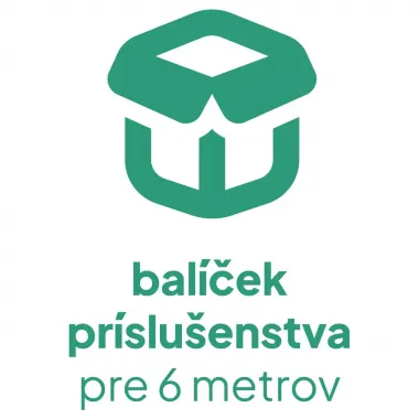 Balíček príslušenstva pre hliníkový profil dĺžky 6 metrov