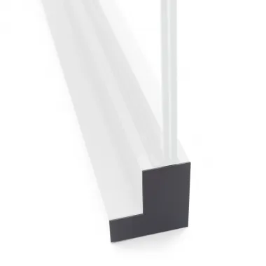 Pravá antracitová záklapka pre hliníkový profil RAL 7016