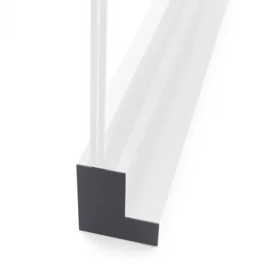 Ľavá antracitová záklapka pre hliníkový profil RAL 7016