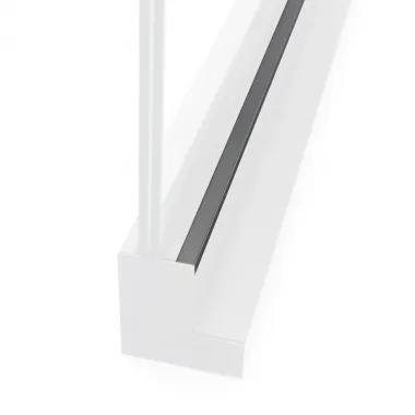 Krytka na hornú časť hliníkového profilu skleneného zábradlia RAL 7016 antracit (3 metre)