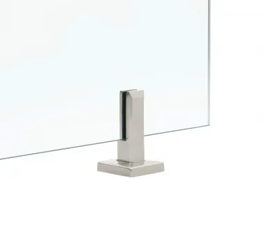 Stĺpik pre sklo - Nerez AISI 316, Strieborný matný