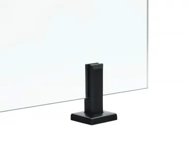 Stĺpik pre sklo - Nerez AISI 304, Čierny matný RAL 9005