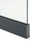 Sklenené zábradlie antracit bočné 1 meter 